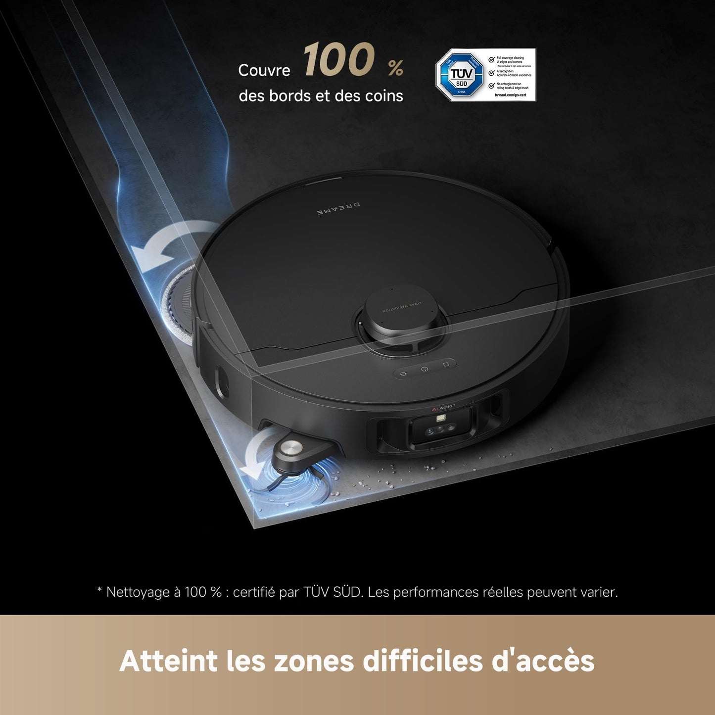 dreame L40s Pro Ultra Robot Aspirateur Laveur avec Aspiration 19 000 Pa