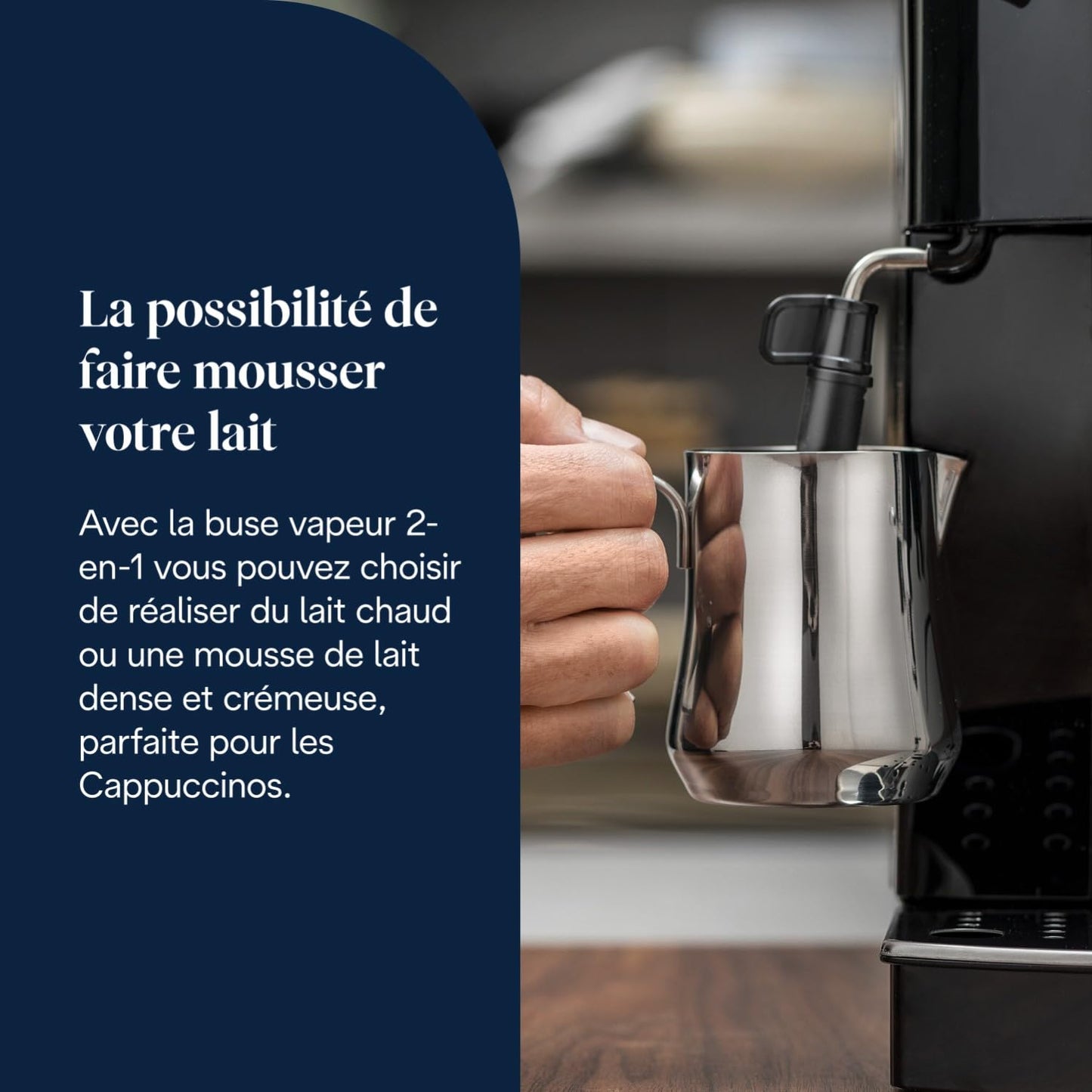 De’Longhi Magnifica S - Perfetto Machine à Café Automatique avec Mousseur à Lait Manuel, Machine à Espresso et Cappuccino, Panneau de Commande avec Boutons, Noir (ECAM11.112.B)