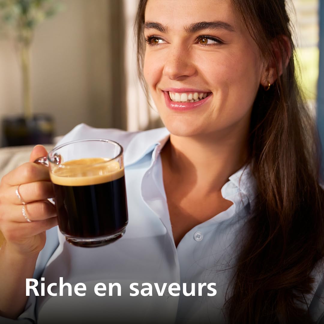 PHILIPS machine à café grain 5500, 20 boissons chaudes & glacées, LatteGo