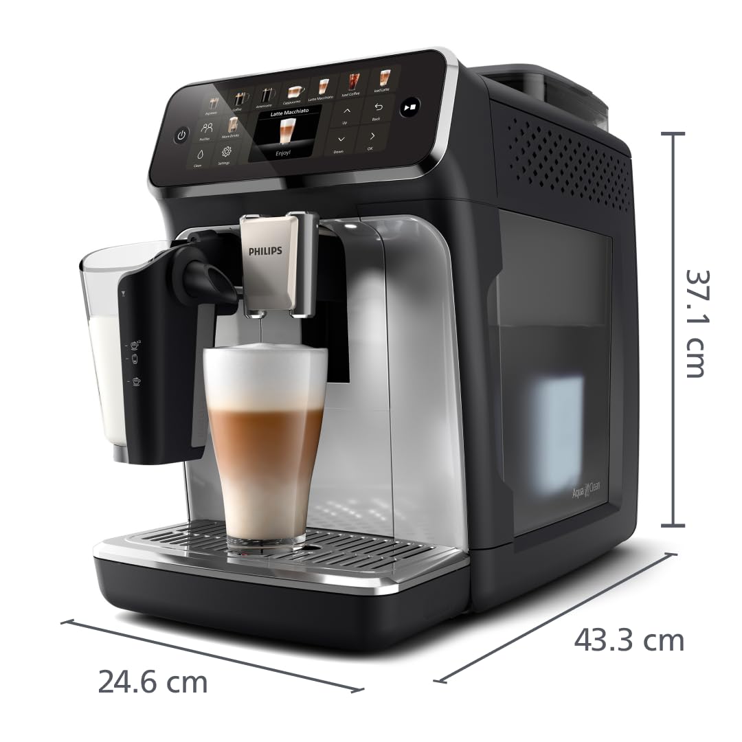 PHILIPS machine à café grain 5500, 20 boissons chaudes & glacées, LatteGo