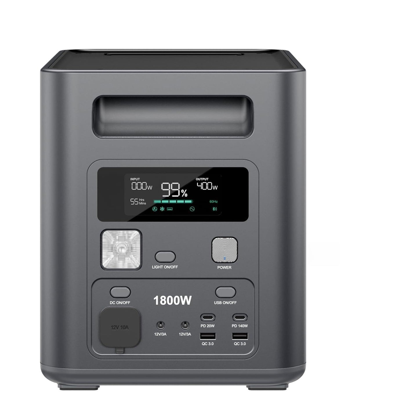 AFERIY 1800W 1024Wh Station Électrique Portable, P180 Générateur Électrique Solaire, Recharge Rapide 0-90% en 60 Min, 220V-240V, Batterie Nomade LiFePO4 avec UPS, BMS, pour Camping, Routier, Vacances