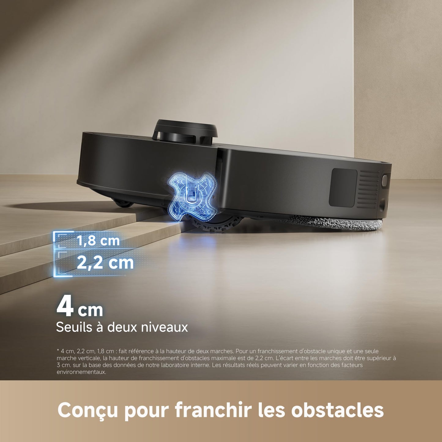 dreame L50s Pro Ultra Robot Aspirateur Laveur, Auto-Nett serpillère 100 °C