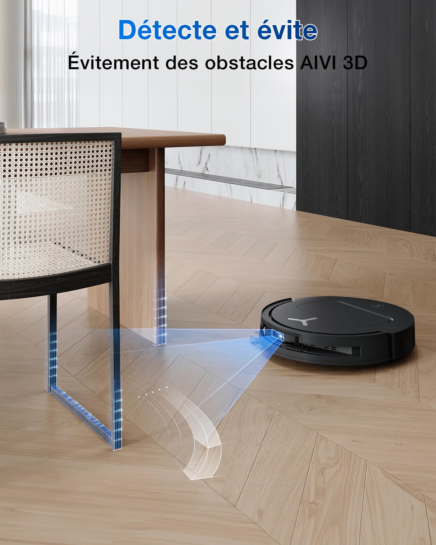 ECOVACS T50 Omni GEN2 Robot Aspirateur Laveur 21000Pa Extensible AIVI 81mm