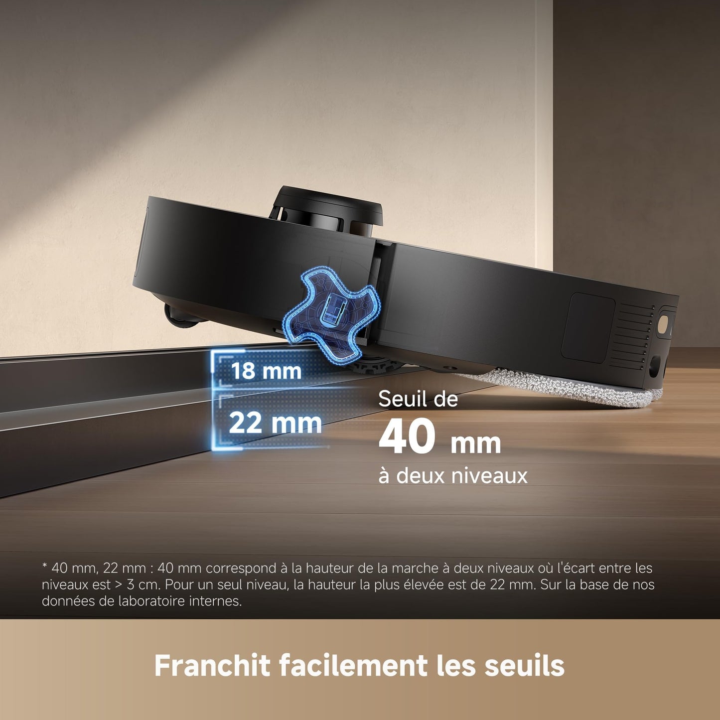 dreame L40s Pro Ultra Robot Aspirateur Laveur avec Aspiration 19 000 Pa