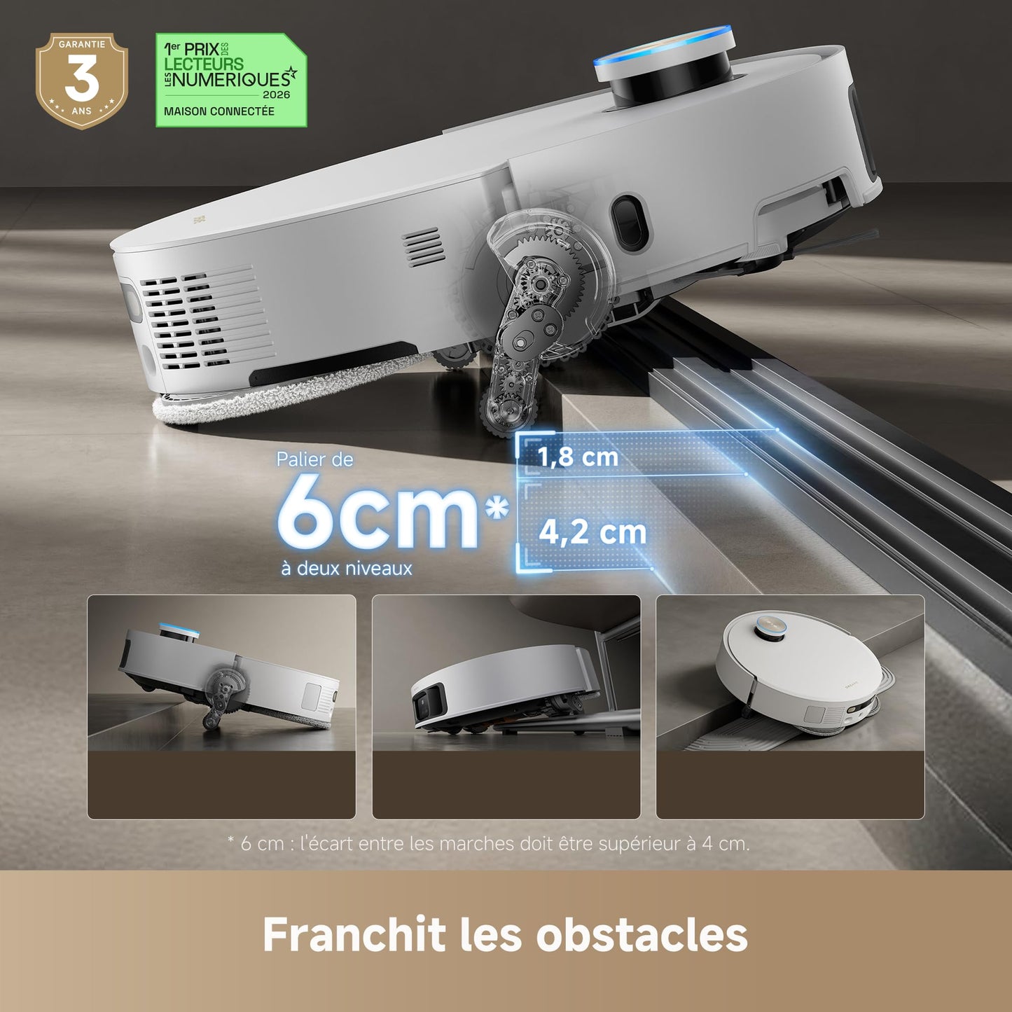 dreame X50 Ultra Complete Robot Aspirateur avec Station, 20 000 Pa