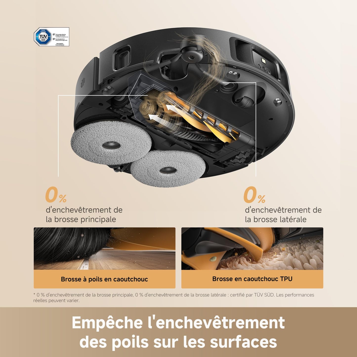 dreame L50s Pro Ultra Robot Aspirateur Laveur, Auto-Nett serpillère 100 °C