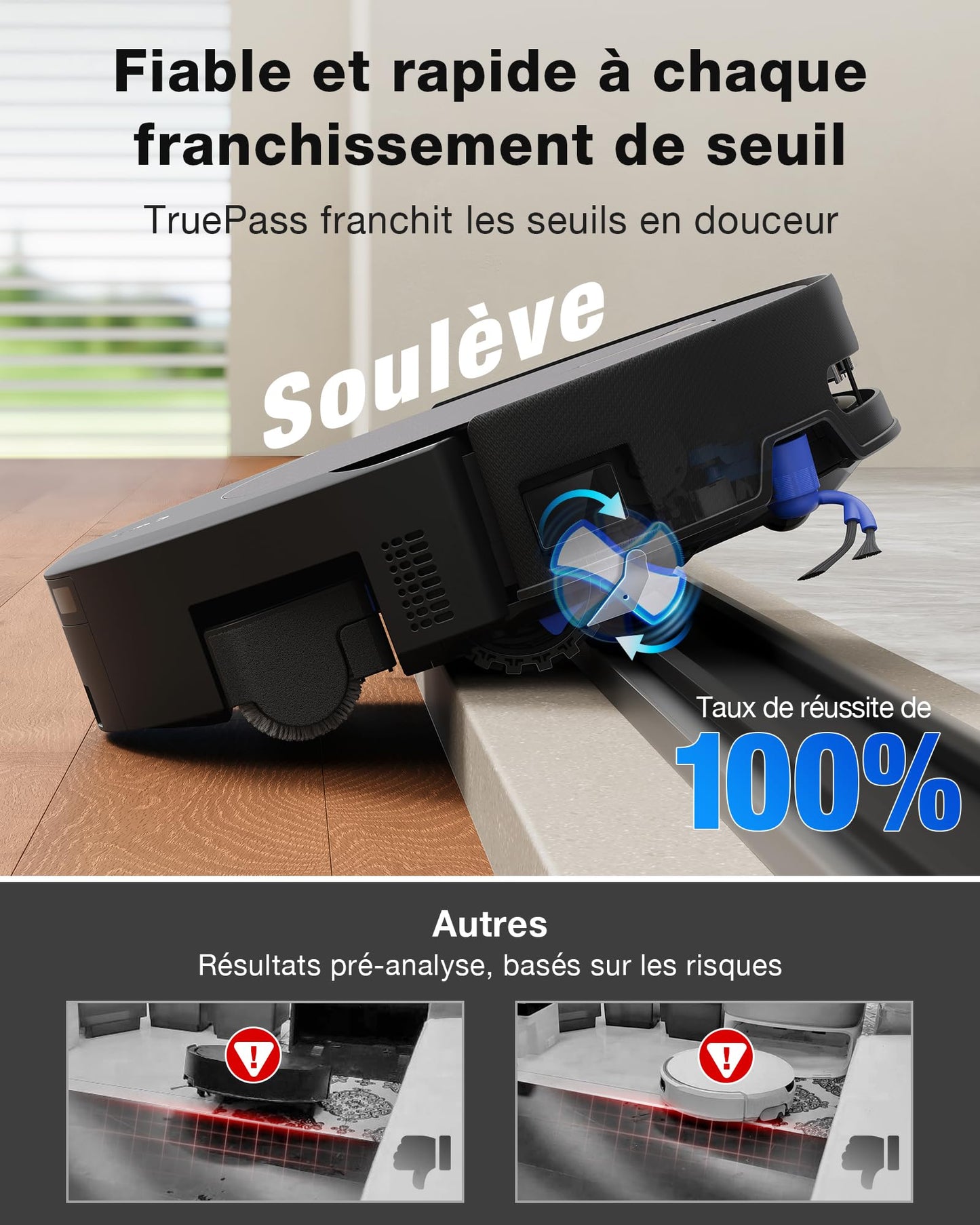 ECOVACS T90 Pro Omni Robot Aspirateur Laveur 30000Pa Blast PowerBoost